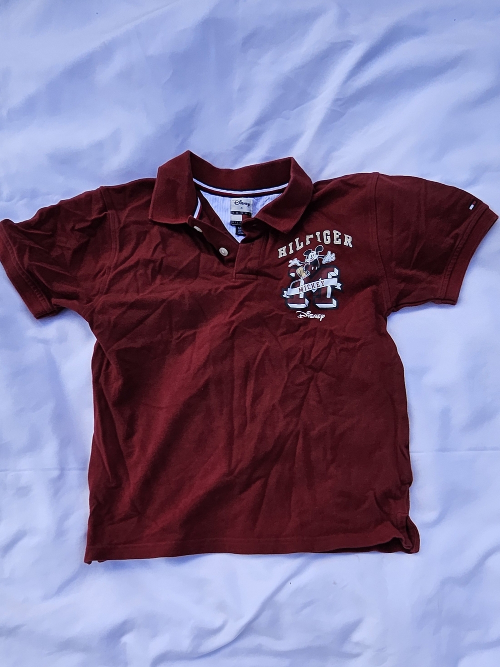 Disney Tommy Hilfiger Kids Red Polo with Mickey Graphic Size 8/10